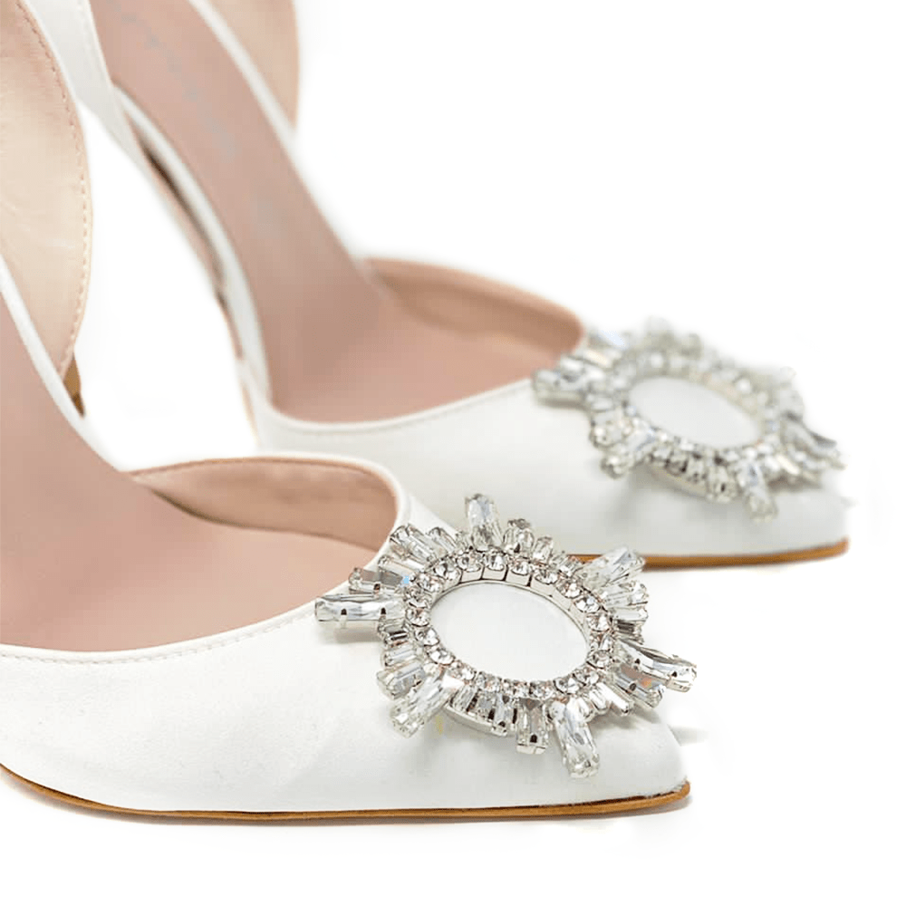 Identità Décolleté Slingback JANINE RASO BIANCO