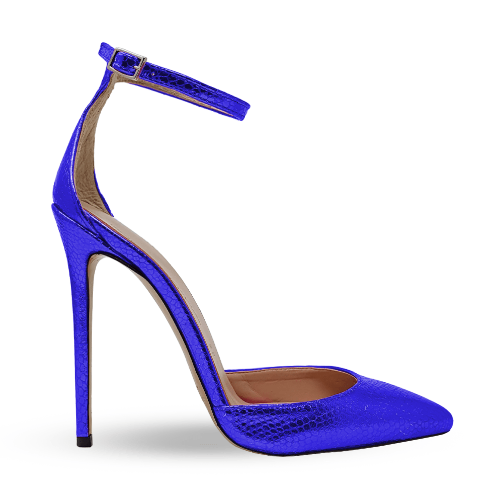 Identità Décolleté Slingback GIORGIA LAMINATO BLU