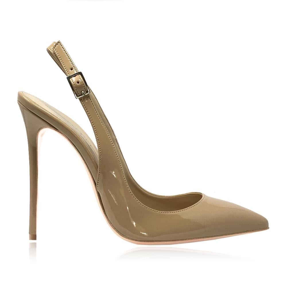 Identità Décolleté Slingback EMILY VERNICE BEIGE