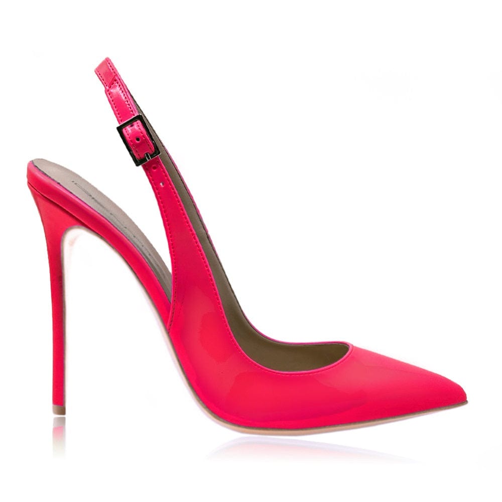 Identità Slingback EMILY VERNICE FUCSIA FLUO