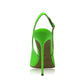 Identità Slingback EMILY VERNICE VERDE FLUO