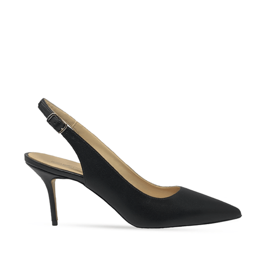 Identità Slingback JUSTINA PELLE NERO 70mm