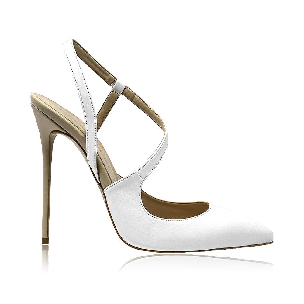 Identità Décolleté Slingback SANDY BIANCO/BEIGE