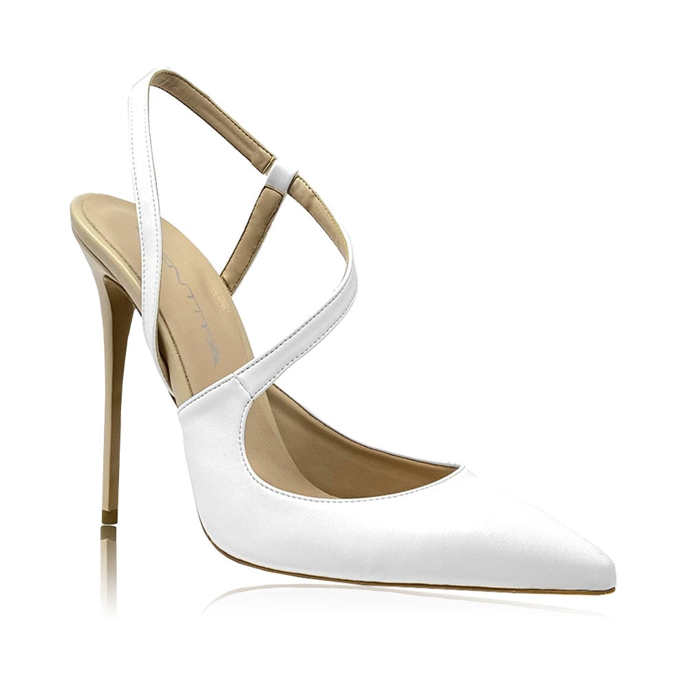 Identità Décolleté Slingback SANDY BIANCO/BEIGE