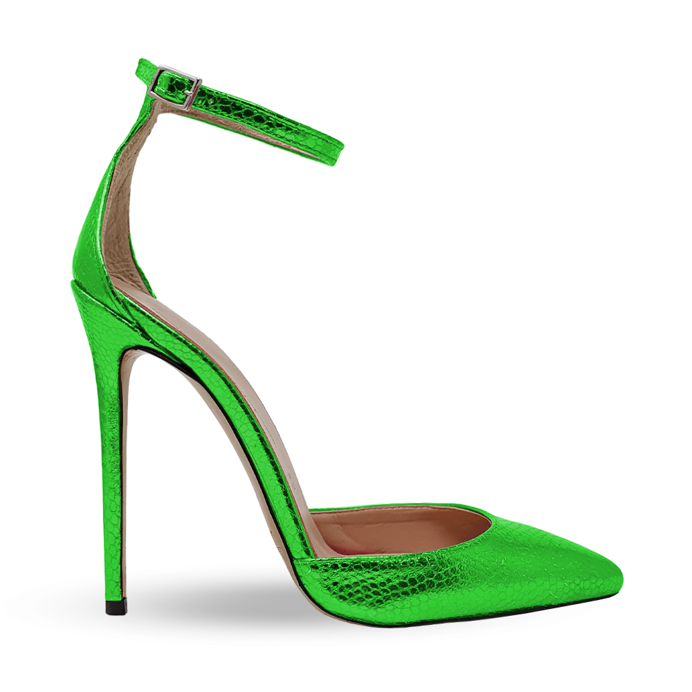 Identità Décolleté Slingback GIORGIA LAMINATO VERDE